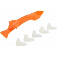 Скребок-шпатель для удаления и выравнивания герметика ТУНДРА, 3 в 1, 5 насадок 6966450*