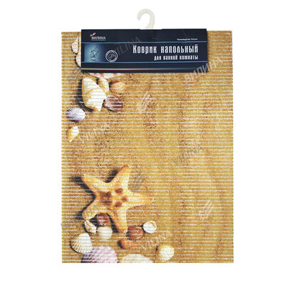 Коврик ВИЛИНА ПЛЯЖ 67х47см напольн. вспененн.ПВХ (фотопечать) (6826)