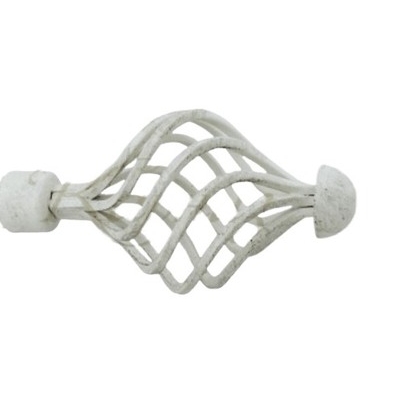 Наконечник Апулия (набор 2 штуки) D25 белое золото (F031-25)