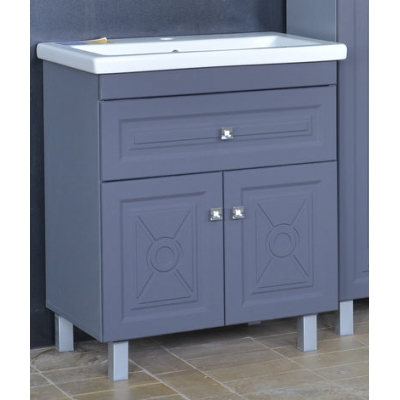 Подстолье "Клео-80" Грей софт (серый) 2 двери 1 верх. ящик под умыв "Como-80" 800*780*430мм Подстолье "Клео-80" Грей софт (серый) 2 двери 1 верх. ящик под умыв "Como-80" 800*780*430мм