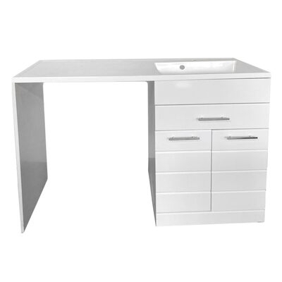 Подстолье "Корро 120"(БЕЛЫЙ) 1ящ. 2 дв. под стир. машину под умывальник "Magenta 120" 1200х870х497