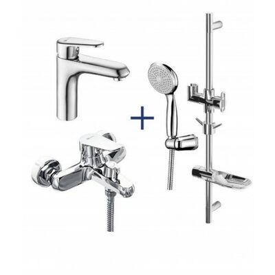 0380C Набор смесителей 3 в 1 (для ванны + для умывальника + душ. гарнитур), хром LEMARK 0380C Набор смесителей 3 в 1 (для ванны + для умывальника + душ. гарнитур), хром LEMARK