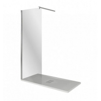 Душевое ограждение WALK IN SP-140-C-CH стекло Прозрачное 6мм, Профиль хром (со штангой в комплекте, без стыковочного профиля)