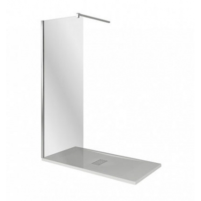 Душевое ограждение WALK IN SP-140-C-CH стекло Прозрачное 6мм, Профиль хром (со штангой в комплекте, без стыковочного профиля)