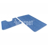 Коврик д/ванны 2 предм. SHAHINTEX АКТИВ icarpet 50х80 + 50х40 002 синий 56