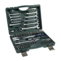 Набор инструментов в кейсе ТУНДРА, автомобильный, CrV, 1/2" и 1/4", 82 предмета 1720450 Набор инструментов в кейсе ТУНДРА, автомобильный, CrV, 1/2" и 1/4", 82 предмета 1720450