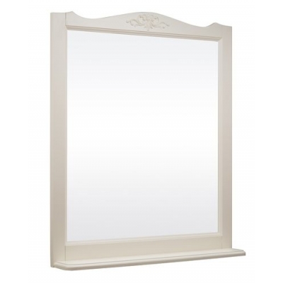 Зеркало ВЕРСАЛЬ 75 (в рамке с полочкой) Слоновая кость (BAS) МБ00090 Зеркало ВЕРСАЛЬ 75 (в рамке с полочкой) Слоновая кость (BAS) МБ00090