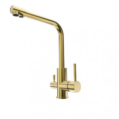 5061G Эксперт Смеситель для кухни с подключением к фильтру питьевой воды, золото LEMARK 5061G Эксперт Смеситель для кухни с подключением к фильтру питьевой воды, золото LEMARK