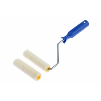 Набор ТУНДРА, велюр, рукоятка + 2 ролика 100 мм, d=6 мм, D=15 мм, ворс 5 мм 2840594