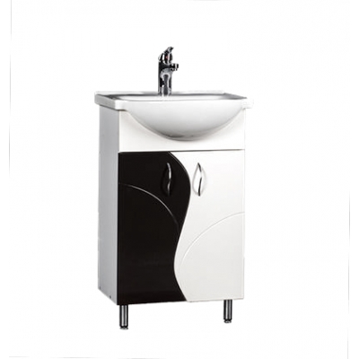 Подстолье "ALLESSANDRO-80" 2 двери (Черный/Белый) под ум. "Эрика-80"