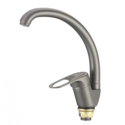 FM4104Q Смеситель Кухня Fmark шар. d 40 на гайке, бок.ручка Графит FM4104Q Смеситель Кухня Fmark шар. d 40 на гайке, бок.ручка Графит