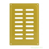 Решетка вентиляционная с заслонкой 165*240 золото