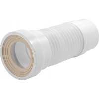 T712-21-MR Удлинитель гибкий для унитаза с фановым выпуском Aquant 110мм, 290-330 мм