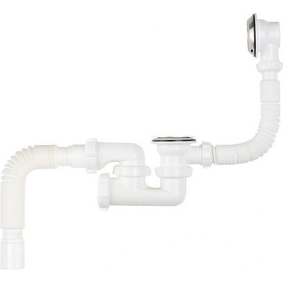 V250-30-MR Сифон для ванны регулируемый с выпуском и переливом с мет.реш. Aquant с гибкой трубой 40х50 (длина болта 60 мм) V250-30-MR Сифон для ванны регулируемый с выпуском и переливом с мет.реш. Aquant с гибкой трубой 40х50 (длина болта 60 мм)