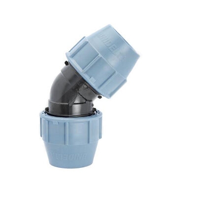 Колено зажимное 63 угол 45 ПЭ UNIDELTA НОВИНКА !!!