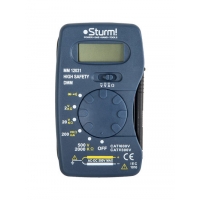 MM12031 Мультиметр Sturm, ЖК дисплей, АВТОДИАПАЗОН,4-500 В MM12031 Мультиметр Sturm, ЖК дисплей, АВТОДИАПАЗОН,4-500 В