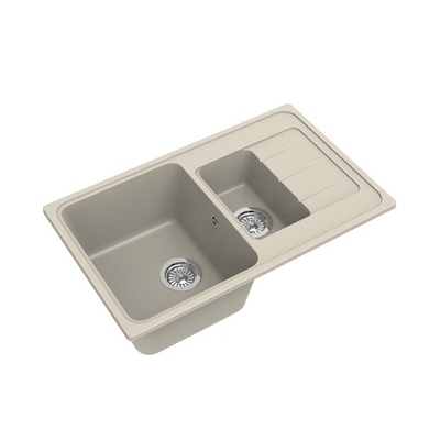 Мойка EWIGSTEIN Elegant 60KF 782*480 1.5 чаши +крыло (бежевый)