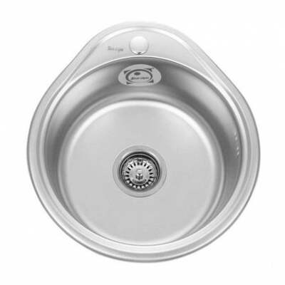 Мойка нерж врезная 450х390х180 т.0,6 (КАПЕЛЬКА) бол. сиф. (+ сифон) Китай