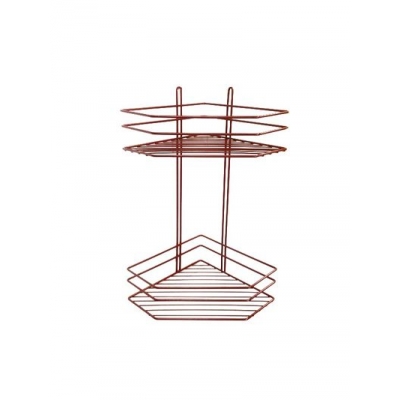 Полка угловая 2 яруса, трапеция, высокая 4895-2 СТК (красная) РОССИЯ Полка угловая 2 яруса, трапеция, высокая 4895-2 СТК (красная) РОССИЯ