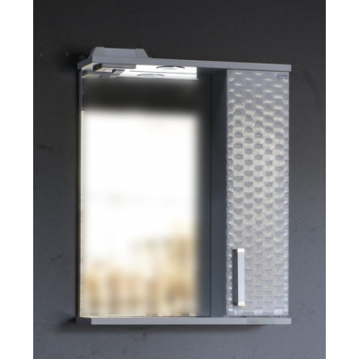 Зеркало-шкаф "Джульетта-50" 3D Плетение (белый) правый 500х650х150 Зеркало-шкаф "Джульетта-50" 3D Плетение (белый) правый 500х650х150