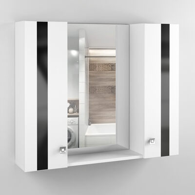 Зеркало-шкаф ГАММА-90 2 двери (670*900*170)