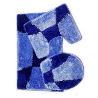 Коврик д/ванны 3 предм. ZALEL LUX CARPET SERIES 50х80 голубой Коврик д/ванны 3 предм. ZALEL LUX CARPET SERIES 50х80 голубой
