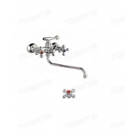 Смеситель Ванна Lemen 1/2 м/к Крест LUX (20565) латунь