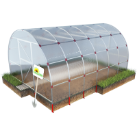 Теплица из поликарбоната Деметра Усиленная 3х4м (шаг дуг 0,65м)