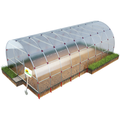 Теплица из поликарбоната Деметра Усиленная 3х6м (шаг дуг 0,65м)