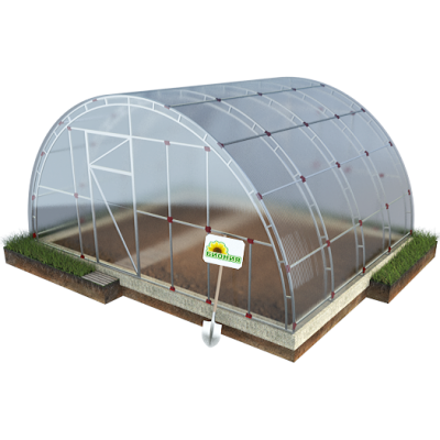 Теплица из поликарбоната Земледелец 5х4м