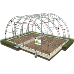 Каркас теплицы Земледелец 5х4м
