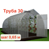Теплица из поликарбоната Каплевидная Усиленная 3х4м (шаг дуг 0,65м) Теплица из поликарбоната Каплевидная Усиленная 3х4м (шаг дуг 0,65м)