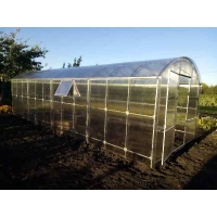 Теплица из поликарбоната Прямостенная Люкс Усиленная 3х4м (шаг дуг 0,65м)