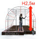 Теплица из поликарбоната Светлая 3х6 м (шаг дуг 0,65м)