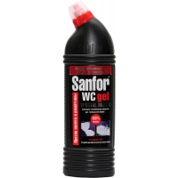 Чистящее средство SANFOR WC гель санитарно - гигиенический special black 1 л.(10)