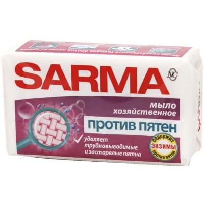 Мыло хозяйственное SARMA против пятен 140 гр.(48)