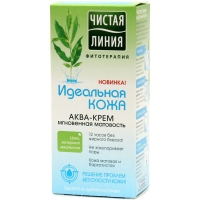 Крем ЧИСТАЯ ЛИНИЯ аква идеальная кожа мгновенная матовость 50 мл.(24)