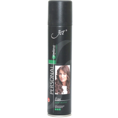 Лак для волос JET styling блеск и фиксация 190 мл.(24)
