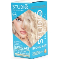 Краска для волос "STUDIO 3D" осветление до 10 тонов 1 шт.(12)