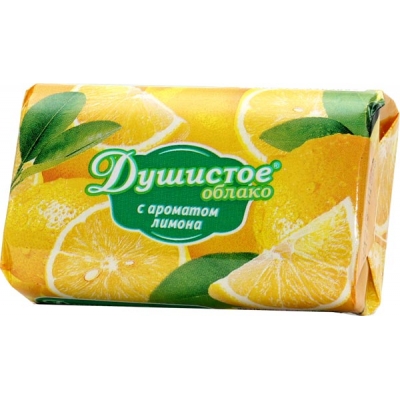 Мыло туалетное "ДУШИСТОЕ ОБЛАКО" с ароматом лимона 90 гр./скидки не действуют/(63)