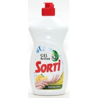 Моющее средство для посуды "SORTI" gel active лимон 450 гр./скидки не действуют/(20)