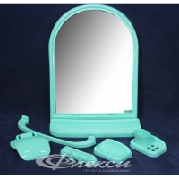 Набор д/ван ком с зерк ЕЛЕНА МХ/ADRIA (6 пред) салатовый