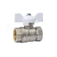 Кран шаровой 1/2'' вн/вн бабочка БЕЛАЯ LD PRIDE Кран шаровой 1/2'' вн/вн бабочка БЕЛАЯ LD PRIDE