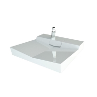 Умывальник "Onyx" 60*60 ш*г над стиральной машиной, с кронштейнами (Andrea)
