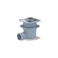 50 трап с гориз. спуском, рег решетка 120х120 нерж АНИ пласт TA5614M