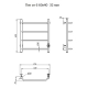Полотенцесушитель электрический ЛЦ 60х40 4 пер ТРАПЕЦИЯ унив (скрыт подкл, таймер,223Вт) ТРУГОР