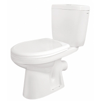 Унитаз-компакт "Анимо" (Эконом, гориз., вып, 1-кн. нижн.подв., сидение полипр.)