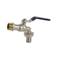 Кран водоразборный шаровой 1/2'' рукоятка, с носиком эконом