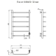 Полотенцесушитель электрический ЛЦ 80х50 6 пер ТРАПЕЦИЯ унив (скрыт подкл, таймер, 351