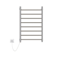 Полотенцесушитель электрический ЛЦ 80х50 8 перекл ПРЯМОЙ левый (кнопочный выкл, 340 Вт) ZOX